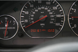 2000 BMW M Coupe in Titanium Silver Metallic over Black Nappa - Odometer