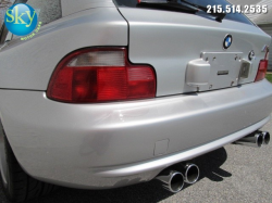 2000 BMW M Coupe in Titanium Silver Metallic over Dark Gray & Black Nappa - Back Detail