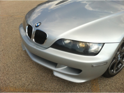 2000 BMW M Coupe in Titanium Silver Metallic over Black Nappa - Front Detail
