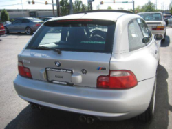2000 BMW M Coupe in Titanium Silver Metallic over Black Nappa - Rear Detail