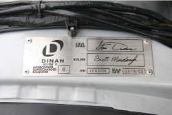 2000 BMW M Coupe in Titanium Silver Metallic over Black Nappa - Dinan Plaque
