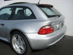 2000 BMW M Coupe in Titanium Silver Metallic over Black Nappa - Back Detail
