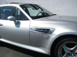 2000 BMW M Coupe in Titanium Silver Metallic over Black Nappa - Side Detail