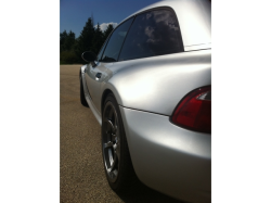 2000 BMW M Coupe in Titanium Silver Metallic over Black Nappa - Side Detail