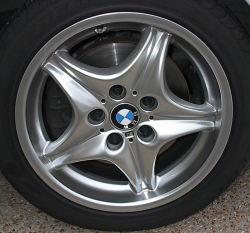 2000 BMW M Coupe in Titanium Silver Metallic over Black Nappa - Front Passenger Wheel
