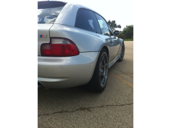 2000 BMW M Coupe in Titanium Silver Metallic over Black Nappa - Side Detail