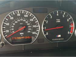 2000 BMW M Coupe in Titanium Silver Metallic over Black Nappa - Gauges