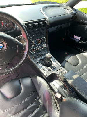 2000 BMW M Coupe in Titanium Silver Metallic over Black Nappa