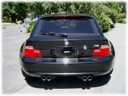 2001 BMW M Coupe in Black Sapphire Metallic over Black Nappa - Back