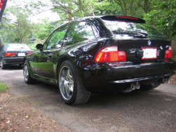 2001 BMW M Coupe in Black Sapphire Metallic over Black Nappa - Rear 3/4