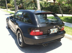 2001 BMW M Coupe in Black Sapphire Metallic over Black Nappa - Rear 3/4