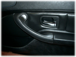 2001 BMW M Coupe in Black Sapphire Metallic over Black Nappa - Passenger Door Detail