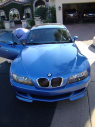 2001 BMW M Coupe in Estoril Blue Metallic over Dark Gray & Black Nappa