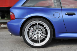 2001 BMW M Coupe in Estoril Blue Metallic over Dark Gray & Black Nappa - Rear Wheel