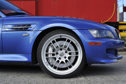 2001 BMW M Coupe in Estoril Blue Metallic over Dark Gray & Black Nappa - Front Wheel