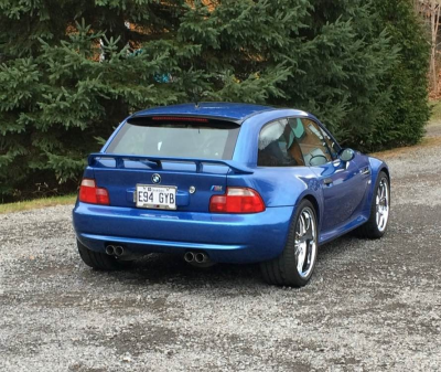 2001 BMW M Coupe in Estoril Blue Metallic over Estoril Blue & Black Nappa