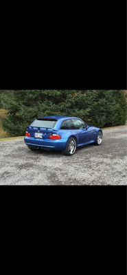 2001 BMW M Coupe in Estoril Blue Metallic over Estoril Blue & Black Nappa