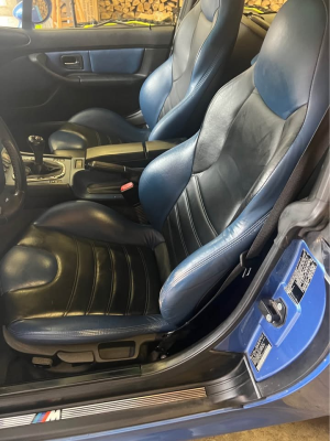 2001 BMW M Coupe in Estoril Blue Metallic over Estoril Blue & Black Nappa