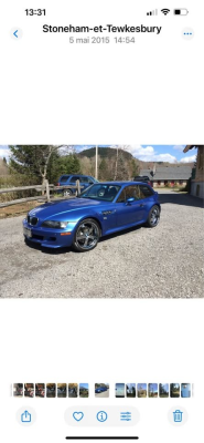 2001 BMW M Coupe in Estoril Blue Metallic over Estoril Blue & Black Nappa