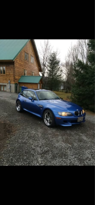 2001 BMW M Coupe in Estoril Blue Metallic over Estoril Blue & Black Nappa