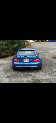 2001 BMW M Coupe in Estoril Blue Metallic over Estoril Blue & Black Nappa