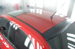 2001 BMW M Coupe in Imola Red 2 over Imola Red & Black Nappa - Roof Detail