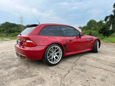 2001 BMW M Coupe in Imola Red 2 over Black Nappa