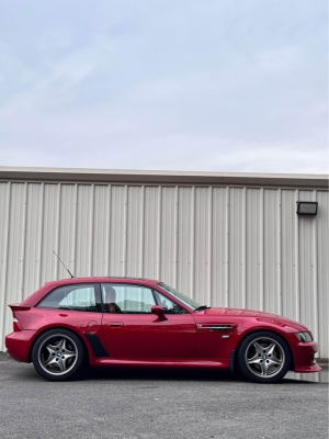 2001 BMW M Coupe in Imola Red 2 over Imola Red & Black Nappa