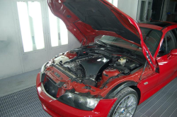 2001 BMW M Coupe in Imola Red 2 over Imola Red & Black Nappa - CSL Style Carbon Fiber Airbox