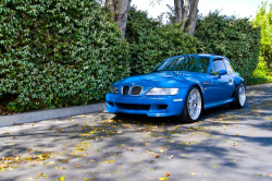 2001 BMW M Coupe in Laguna Seca Blue over Laguna Seca Blue & Black Nappa - Front 3/4