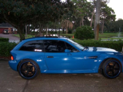 2001 BMW M Coupe in Laguna Seca Blue over Laguna Seca Blue & Black Nappa - Side
