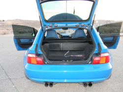 2001 BMW M Coupe in Laguna Seca Blue over Laguna Seca Blue & Black Nappa - Trunk