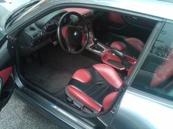 2001 BMW M Coupe in Steel Gray Metallic over Imola Red & Black Nappa - Interior