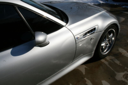 2001 BMW M Coupe in Titanium Silver Metallic over Black Nappa - Side Detail