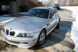 2001 BMW M Coupe in Titanium Silver Metallic over Black Nappa - Front 3/4