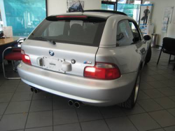 2001 BMW M Coupe in Titanium Silver Metallic over Black Nappa - Back