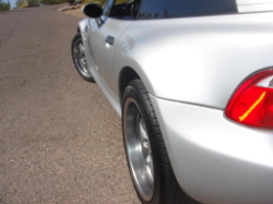 2001 BMW M Coupe in Titanium Silver Metallic over Black Nappa - Side Detail