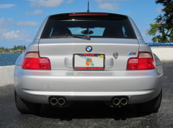 2001 BMW M Coupe in Titanium Silver Metallic over Imola Red & Black Nappa - Back