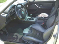 2001 BMW M Coupe in Titanium Silver Metallic over Dark Gray & Black Nappa - Interior