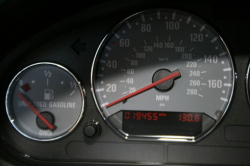 2001 BMW M Coupe in Titanium Silver Metallic over Black Nappa - Odometer
