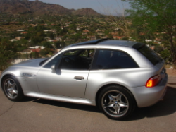2001 BMW M Coupe in Titanium Silver Metallic over Black Nappa - Side