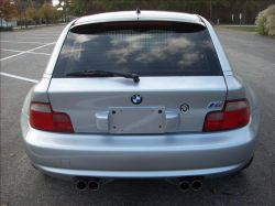 2001 BMW M Coupe in Titanium Silver Metallic over Black Nappa - Back