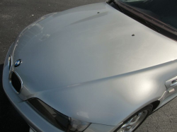 2001 BMW M Coupe in Titanium Silver Metallic over Imola Red & Black Nappa - Hood