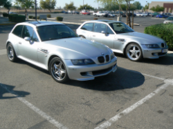 2001 BMW M Coupe in Titanium Silver Metallic over Black Nappa - In the Foreground