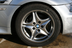 2001 BMW M Coupe in Titanium Silver Metallic over Black Nappa - Front Passenger Wheel