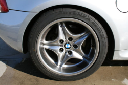 2001 BMW M Coupe in Titanium Silver Metallic over Black Nappa - Rear Passenger Wheel