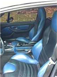 2002 BMW M Coupe in Black Sapphire Metallic over Estoril Blue & Black Nappa - Interior