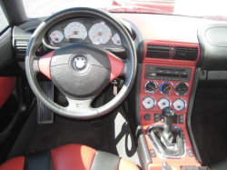 2002 BMW M Coupe in Black Sapphire Metallic over Imola Red & Black Nappa - Interior