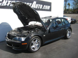 2002 BMW M Coupe in Black Sapphire Metallic over Imola Red & Black Nappa - Hood