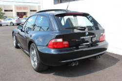 2002 BMW M Coupe in Black Sapphire Metallic over Black Nappa - Rear 3/4